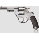 Ordonnanzrevolver M 1873 Kal. 11 mm, Nr. F52432. Nummerngleich inkl. Schrauben. Blanker Lauf,