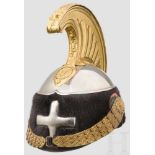 Helm M 1880 für Angehörige der schweren Kavallerie, 1900-1946 Elmo Cavalleria mod1880 VEIII Korpus