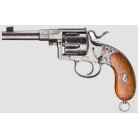 Reichsrevolver Mod. 1883, Kleines Suhler Konsortium, zivil, um 1888 - 1890 Kal. 10,6 mm, Nr. 4.