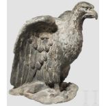 Großer Adler, 2. Hälfte 18. Jhdt. Blei und Zinn. Ungemarkt. Höhe ca. 37 cm, Flügelbreite ca. 32