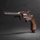 Sächsischer Revolver Mod. 1873, Randfeuer Kal. 11 mm RF, Nr. 13. Nummerngleich. Sechsfach gezogener,