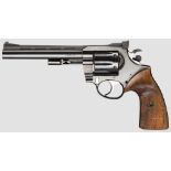 Revolver Korth, Serie 24 Kal. .22 l.r., Nr. 24799. Nummerngleich. Blanker, ventilierter Lauf,