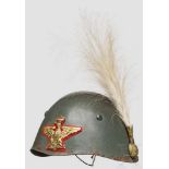 Paradestahlhelm M 33 mit Paradebusch, für Generale des Heeres Elmo da Parata mod. 33 con