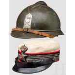 Kepi eines Oberstleutnants und Stahlhelm "Adrian" Chepìda Tenente Colonnellomü Elmo Adrian con