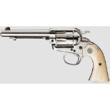 Colt Single Action Army 1873, Bisley Model, Frontier Six Shooter, vernickelt Kal. .45 long Colt, Nr.