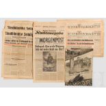 Ca. 30 Zeitungen und Berichte über Stalingrad vom 31.8.1942 bis 7.2.1943 Die Wehrmacht, Völkischer