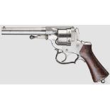 Revolver Perrin Mod. 1870, Versuch der frz. Armee Kal. 12 mm Dickrand, Nr. 4684. Nummerngleich. Fast