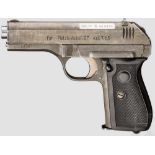 CZ Mod. 27, Polizei Kal. 7,65 mm Browning, Nr. 405103. Nummerngleich. Blanker Lauf. Gültiger