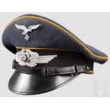 Schirmmütze für Mannschaften/Unteroffiziere der Flieger- oder Fallschirmtruppe Luftwaffenblauer