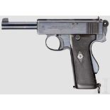 Webley & Scott Mark I N, mit Tasche und Magazintasche, Marine Kal. .455 Auto, Nr. 4369. Blanker