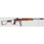 Carbine .30 M1 A1 Kal..30 Carbine, Nummer B257614. Spiegelblanker Lauf mit Kornschutzbacken und