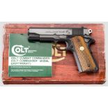 Colt Combat Commander, im Karton Kal. 9 mm Luger, Nr. 70BS90473. Blanker Lauf, Länge 4-1/4".