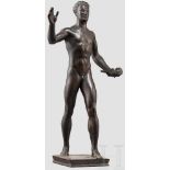 Carl Stock (1876 - 1945) - Fackelträger als Geburtstagsgeschenk für Carl Duisberg Bronze, dunkel