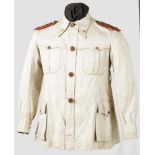 Tropenfeldbluse für Generale im 2. Weltkrieg Bluse aus beigefarbenem Baumwolltuch mit vier