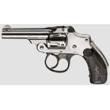 Smith & Wesson .32 Safety Second Model D.A. (Safety Hammerless), vernickelt Kal. .32 S&W, Nr.