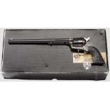 Colt Buntline Special, postwar, im Karton Kal. .45 Colt, Nr. SA44667. Blanker Lauf, Länge 12".
