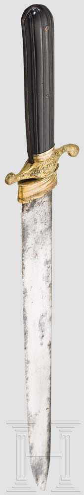 Großes, barockes Jagdmesser, Tula, um 1760 Breite Rückenklinge mit originaler, teils fleckiger - Image 3 of 10