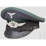 Schirmmütze für Mannschaften/Unteroffiziere der Reichsluftaufsicht Luftwaffenblauer Gabardine (