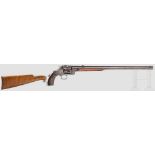 Smith & Wesson 320 Revolving Rifle Kal. .320 S&W, Nummer 254, Anschlagschaft Nummer 6217. 20"-Lauf