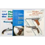 Drei Bücher: Kurzwaffen Schweiz 1 x Ch. Reinhart, "Pistolen und Revolver der Schweiz" von 1988, über
