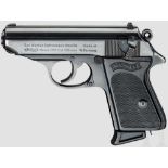 Walther PPK, Ulm Kal. 7,65 mm, Nr. 323543. Nummerngleich. Blanker Lauf. Siebenschüssig. Dt.