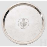 Offiziersgeschenk des Infanterie-Regiments Hamburg (2. Hanseatisches) Nr. 76 Silberteller mit