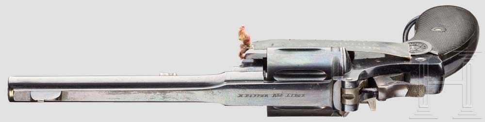 Revolver Mod. 1897, Pieper, Versuch, ex Smith & Wesson Museum Kal. 8 mm Pieper, Nr. 5156. - Image 4 of 5