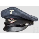 Schirmmütze für Angehörige des Deutschen Luftsportverbandes (DLV) Luftwaffenblauer Wollstoff (