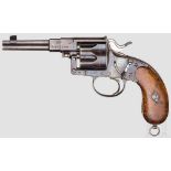 Reichsrevolver Mod. 1879, für Ecuador Kal. 10,6 mm, Nr. 8427. Nummerngleich inkl. Schrauben bis