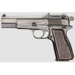 FN HP Mod. 35 Kal. 9 mm Luger, Nr. 139360. Nummerngleich. Fast blanker Lauf. 13-schüssig. Dt.