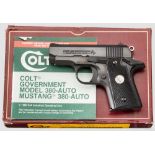 Colt MK IV / Series 80, Mustang, im Karton Kal. .380 Auto, Nr. MU21623. Blanker Lauf, Länge 2-3/