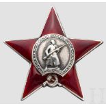 Orden des Roten Sterns, frühe und seltene Variante mit mittelgroßem Herstellerstempel,
