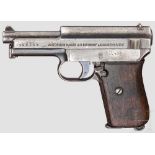 Mauser Mod. 14/34, Weimar, Marine Kal. 7,65 mm, Nr. 198204. Nummerngleich. Blanker Lauf.