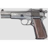 FN GP (Grand Puissance) Mod. 35, mit Tasche und Anschlagbrett Kal. 9 mm Luger, Nr. 38857.