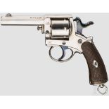 Revolver Gasser, K.K. Sicherheitswache, vernickelt Kal. 9 mm CF, Nr. 134570. Oktagonallauf matt,