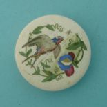 The Swallow (297) small (prattware, pot lid, potlid)