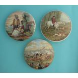 Fair Sportsman (250) Master of the Hounds (247) and A Race or Derby Day (257) (3) (prattware, pot