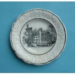 1846 Visit to Place House: a nursery plate by Evans & Glasson of Swansea printed with an inscribed