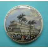 Grand International Buildings of 1851 (133) (prattware, pot lid, potlid)