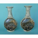 A good pair of Princess Christian vases: Exhibition Buildings 1851 (134) (2) (prattware, pot lid,