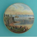 New Jetty and Pier, Margate (39) (prattware, pot lid, potlid)