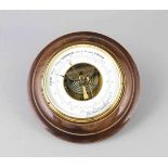 Holosteric Barometer, I. C. Greiner Sen. & Sohn, Berlin, um 1900, profiliertes Mahagonigehäuse,