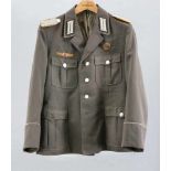 Uniformjacke, NVA Major Nachrichten, DDR, L. 76 cm