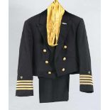 Gala Uniformjacke, Kapitän der US Navy, mit Kummerbund, L. 56 cm