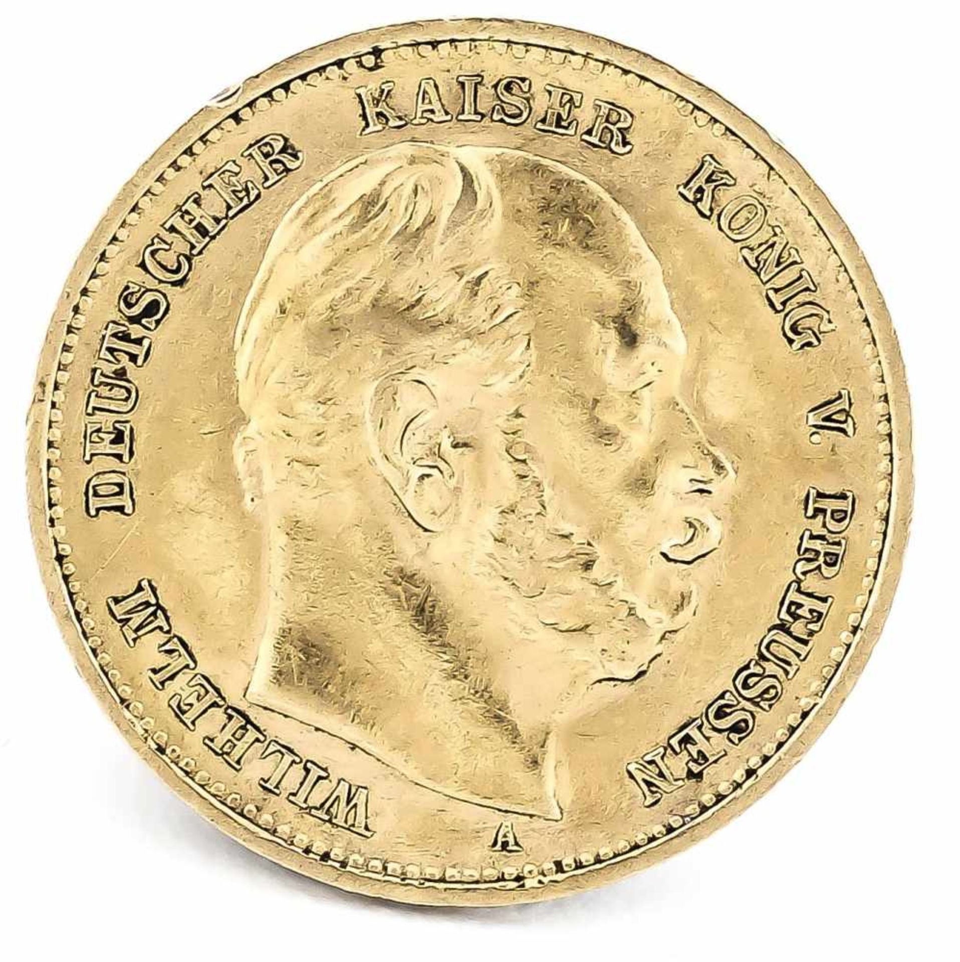 10 Mark, Preußen, Wilhelm Deutscher Kaiser König von Preußen, 1888 A, in vz