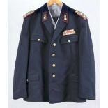 Uniformjacke u. Hose, DDR, Luftwaffe, mit Hemd u. Krawatte, L. 80/ 109 cm