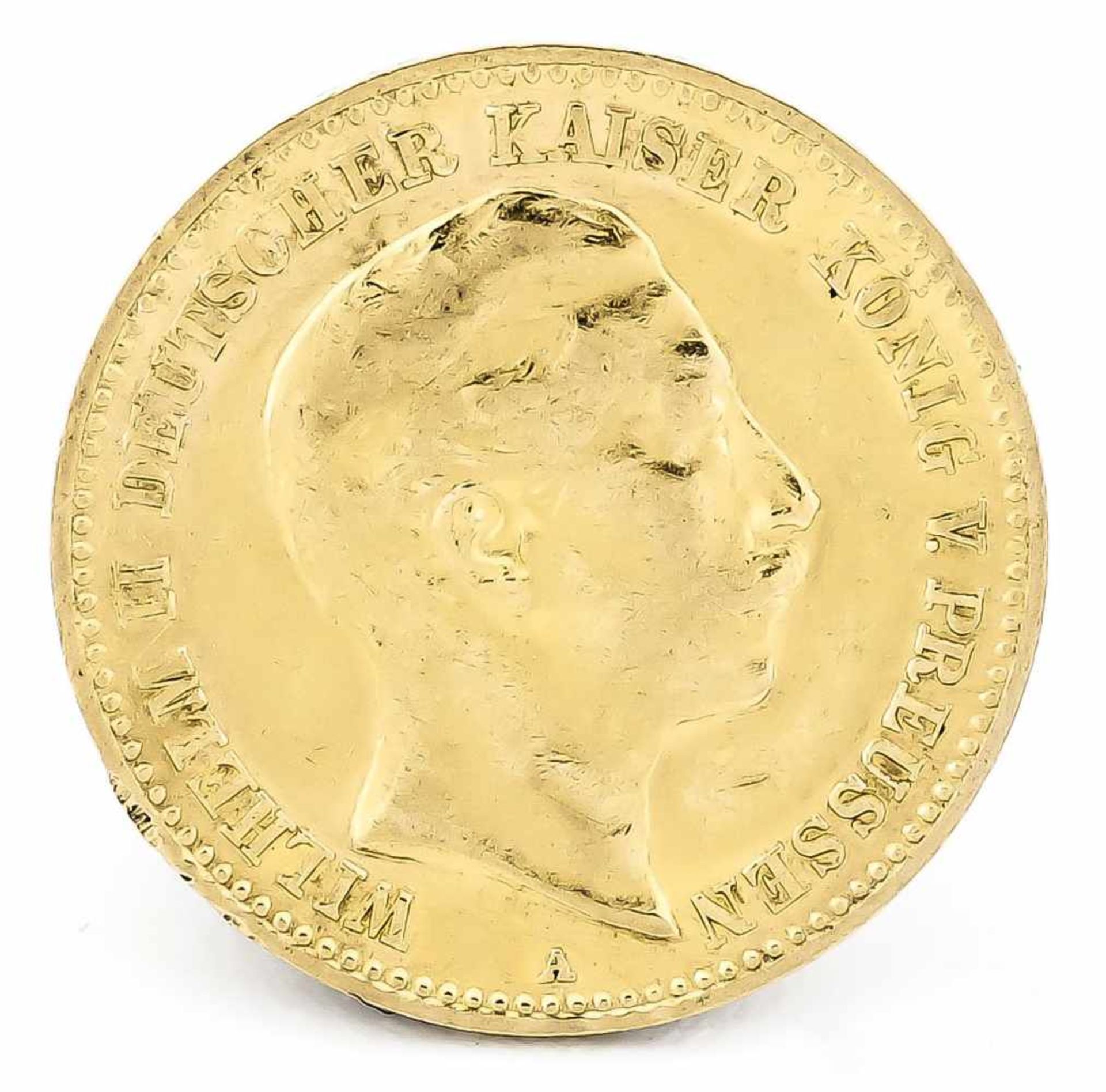 10 Mark, Preußen, Wilhelm II. Deutscher Kaiser König von Preußen, 1898 A, in vz