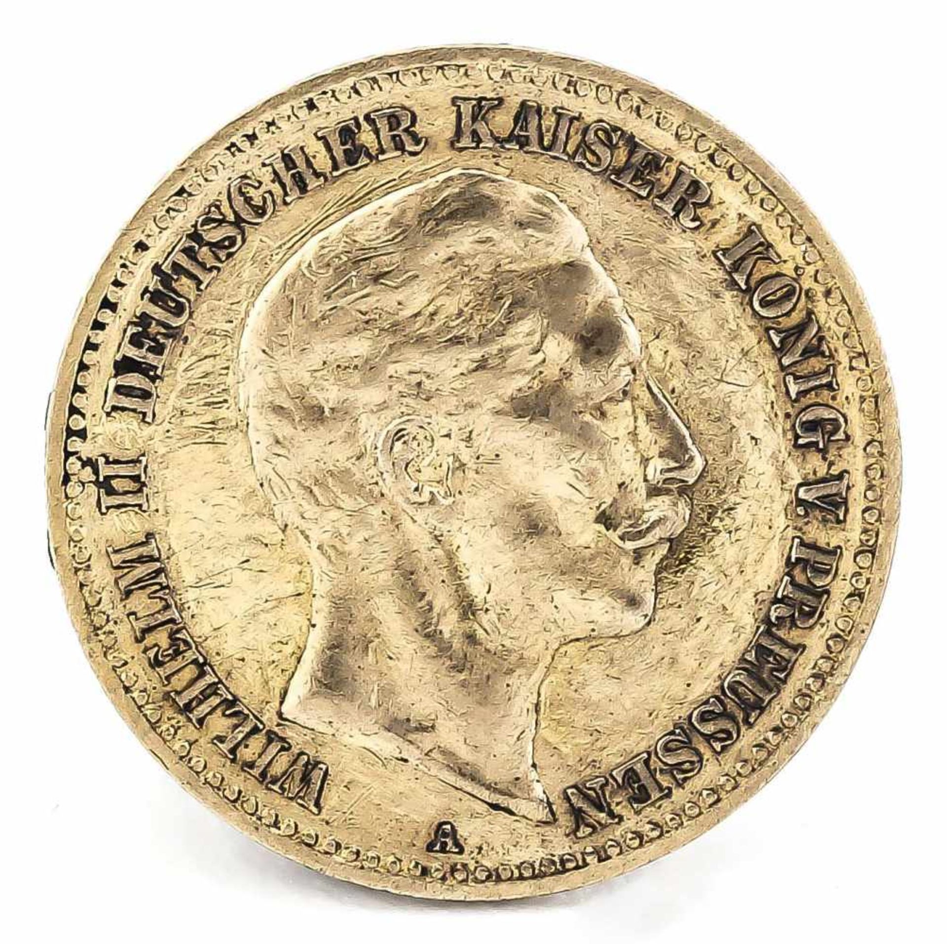 10 Mark, Preußen, Wilhelm II. Deutscher Kaiser König von Preußen, 1890 A, in s-ss