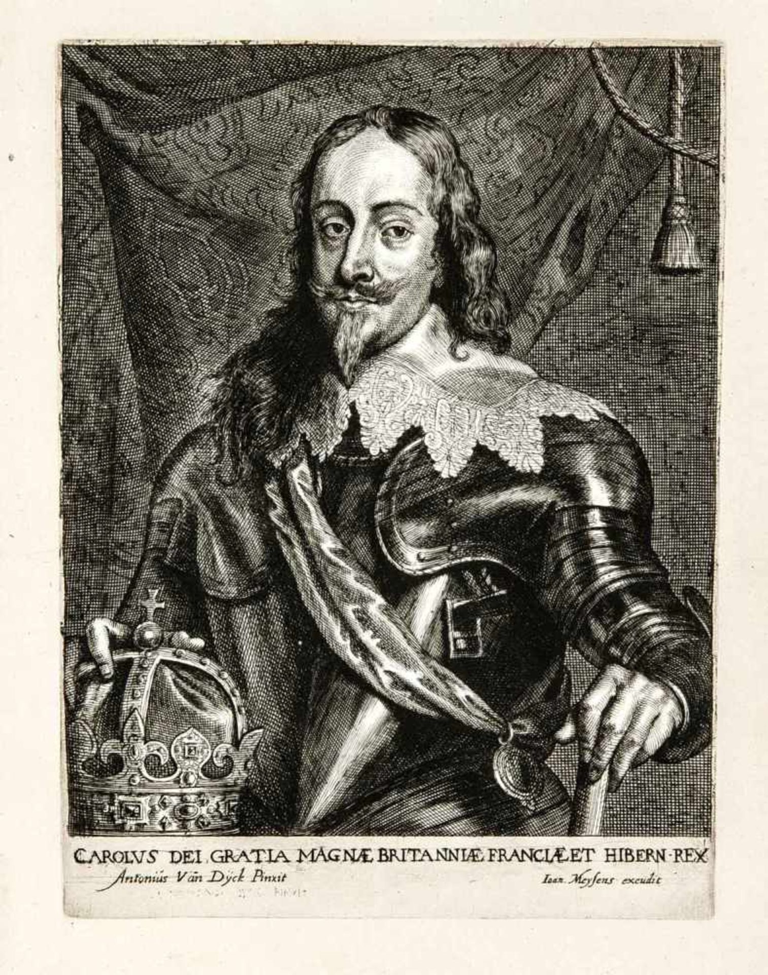 Anthonis van Dyck (1599-1641), nach, u.a., Konvolut von 35 Portrait-Kupferstichen, zumeist aus " - Bild 5 aus 5