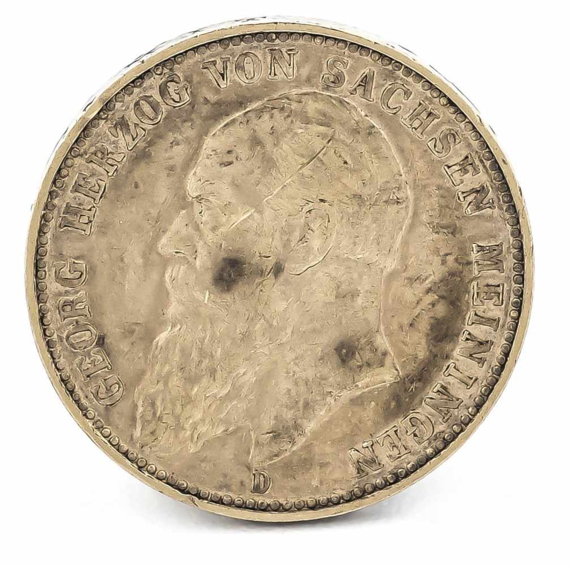 20 Mark, Sachsen-Meiningen, Georg II Herzog von Sachsen-Meiningen, 1900 D, in ss